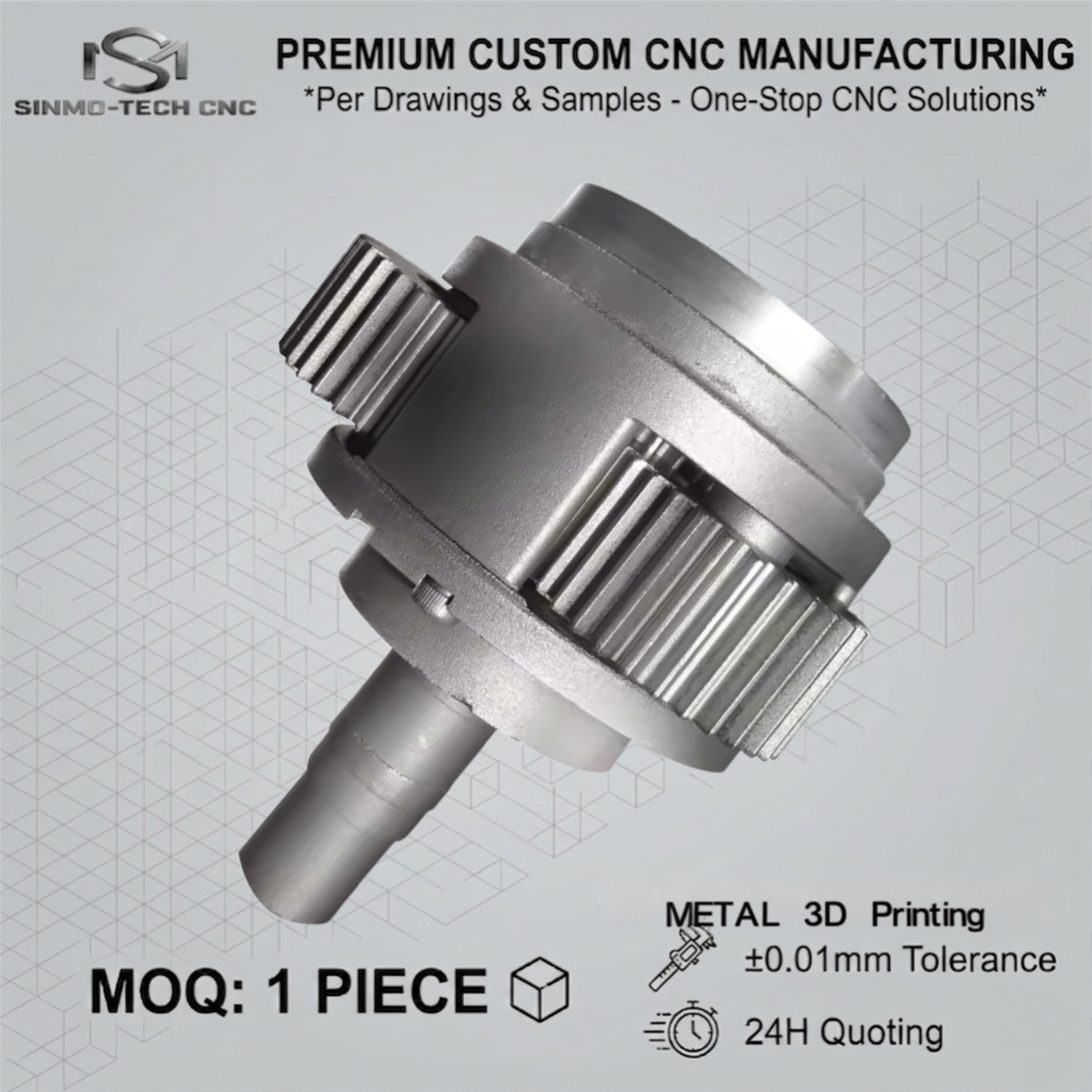 3D Printing Titanium - Custom Titanium 3D Printing Service, Precision