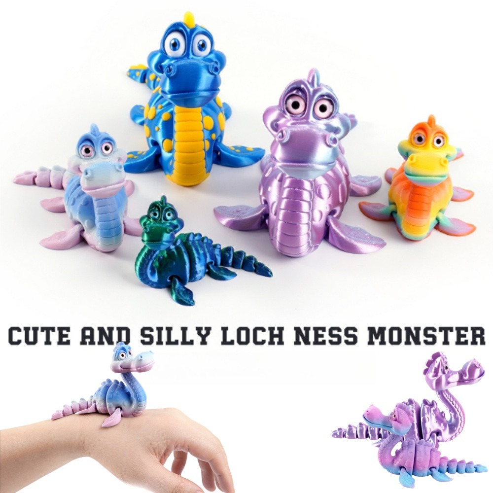 3D Printing And Additive Manufacturing - 3D Printed Loch Ness Figures Toys