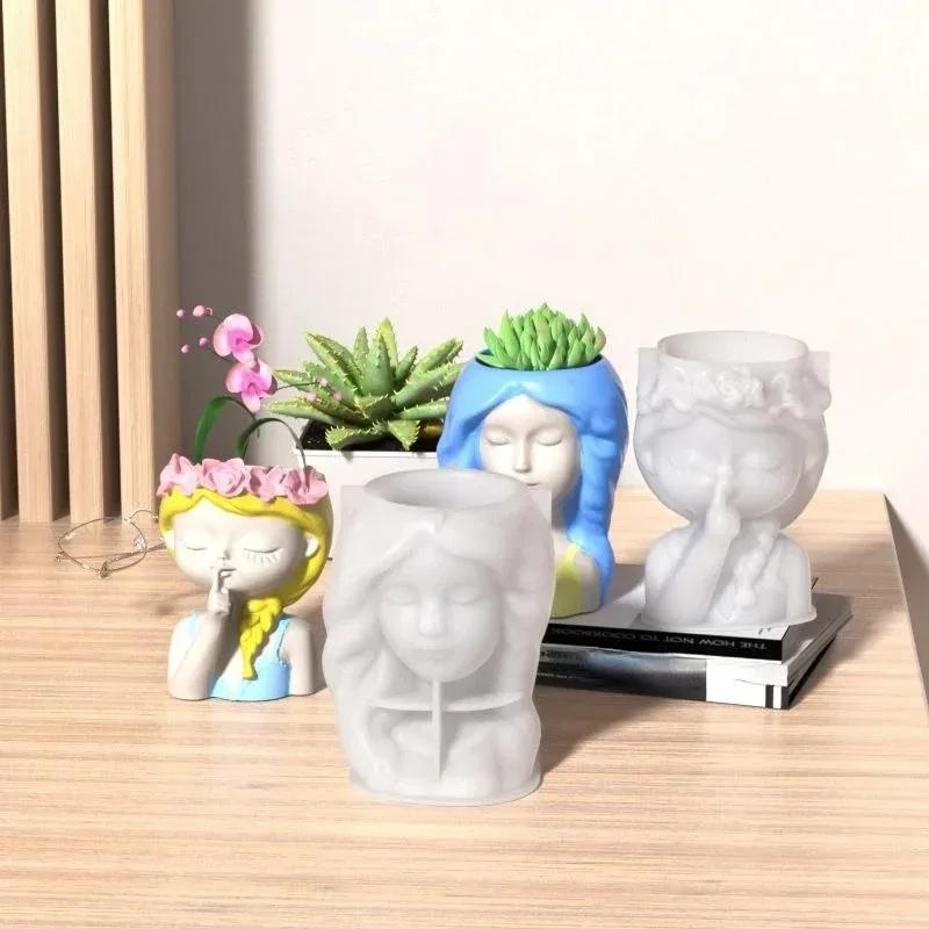 3D Printing Pot - 1 Pcs Silicone Mold 3D Cute