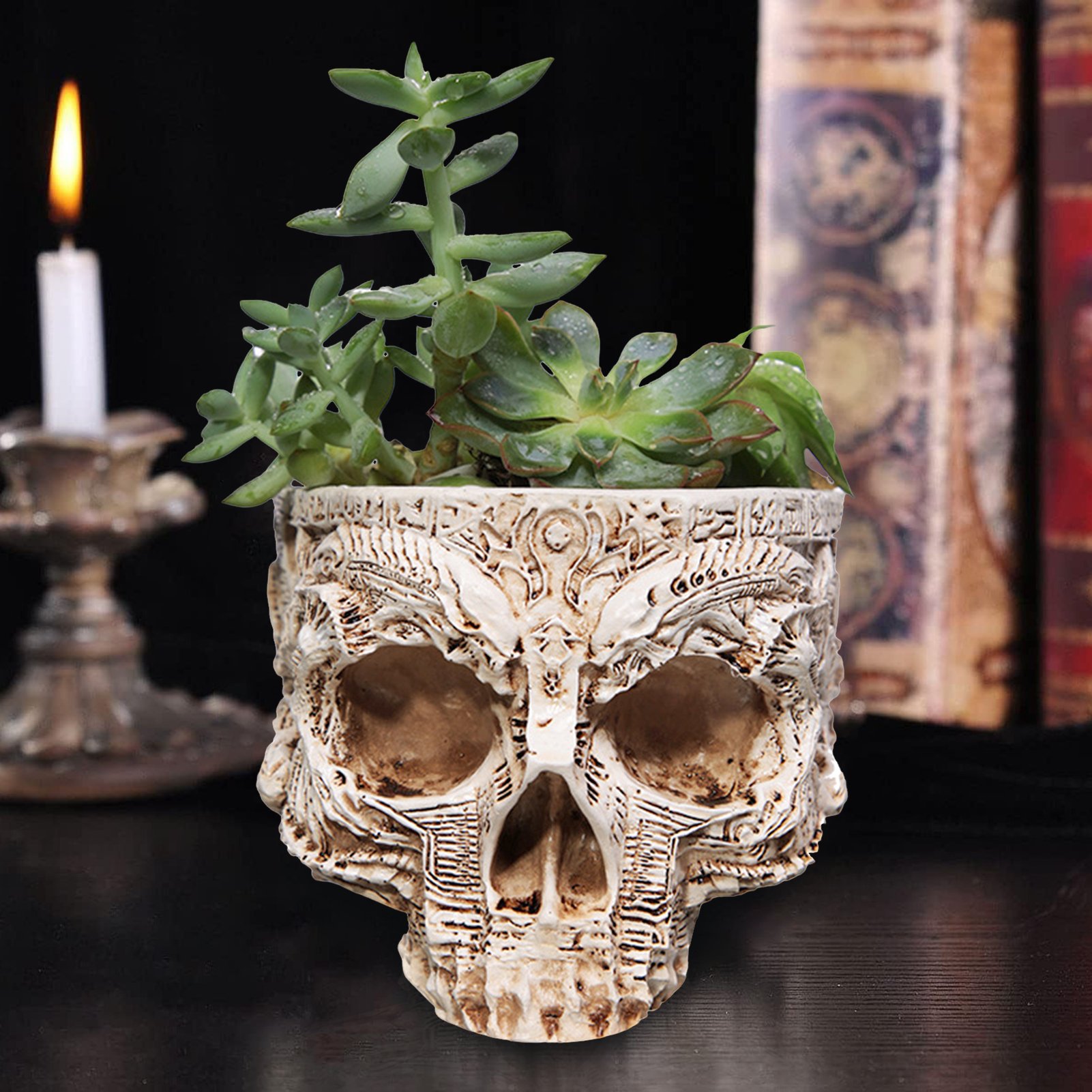 3D Printing Pot - Halloween Skull Flower Pot Gothic Skeleton