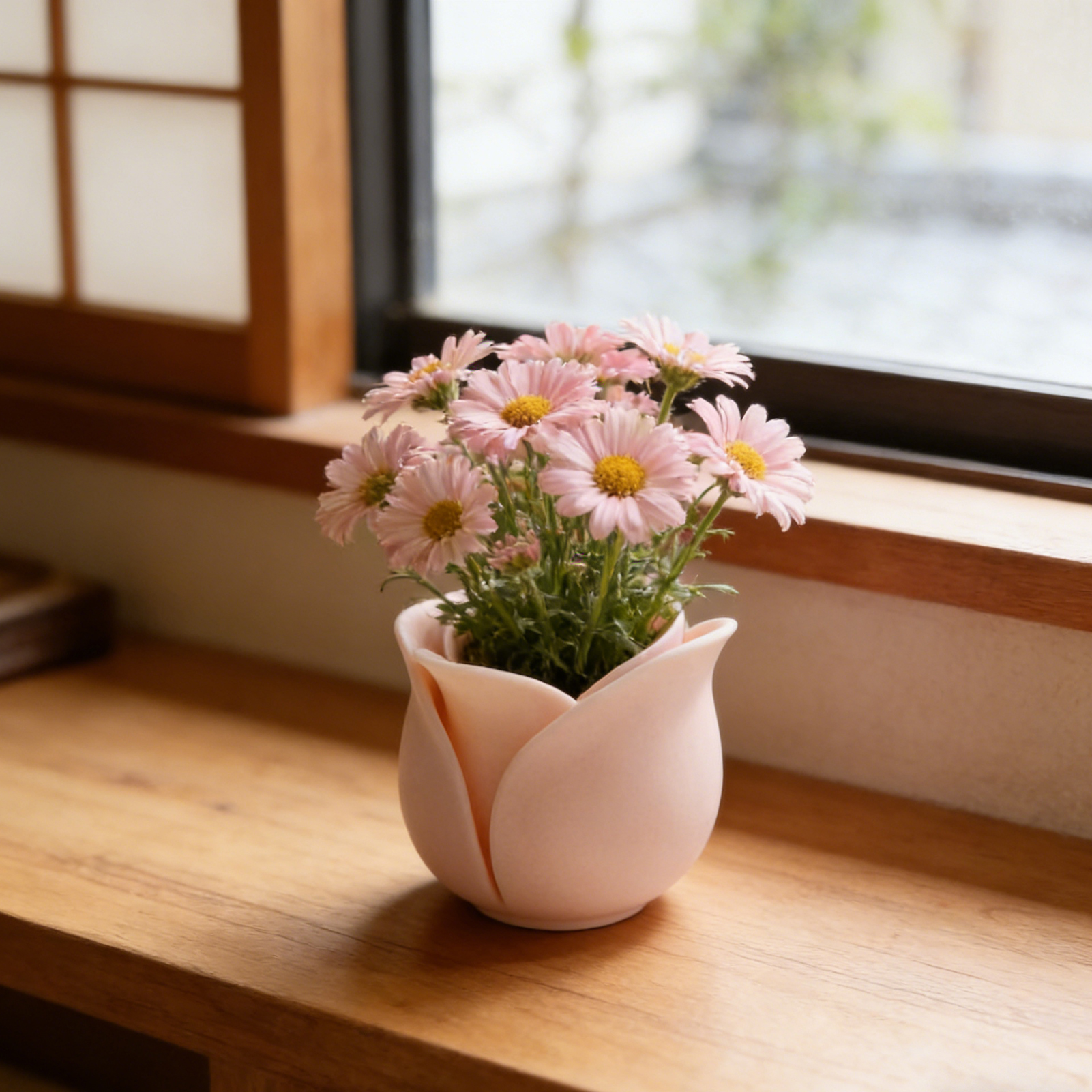 3D Printing Pot - 3D Printed Plastic-Rose Planter Durable UV-Resistant