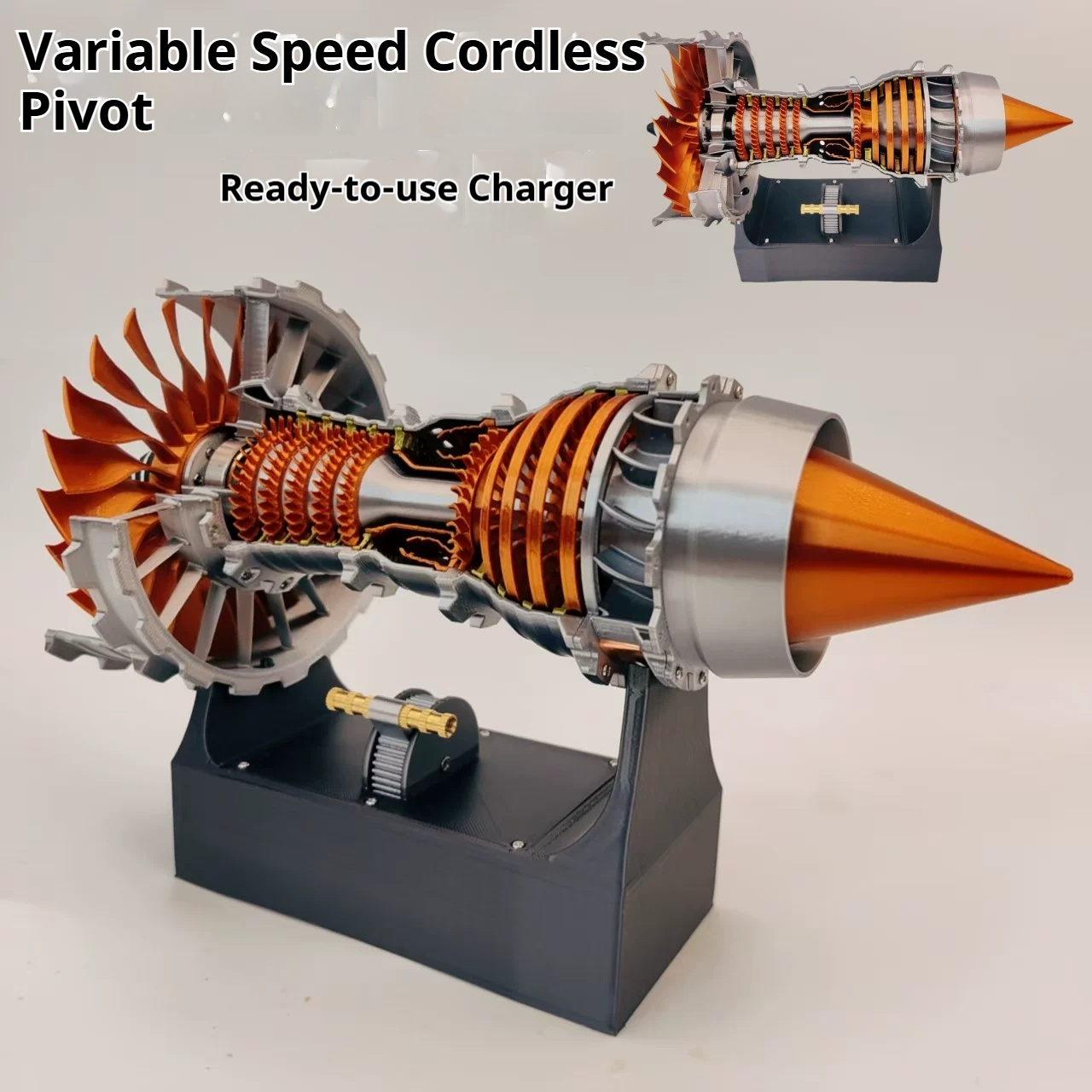 3D Printing Pla - PLA 3d Printed Aircraft Engine Model