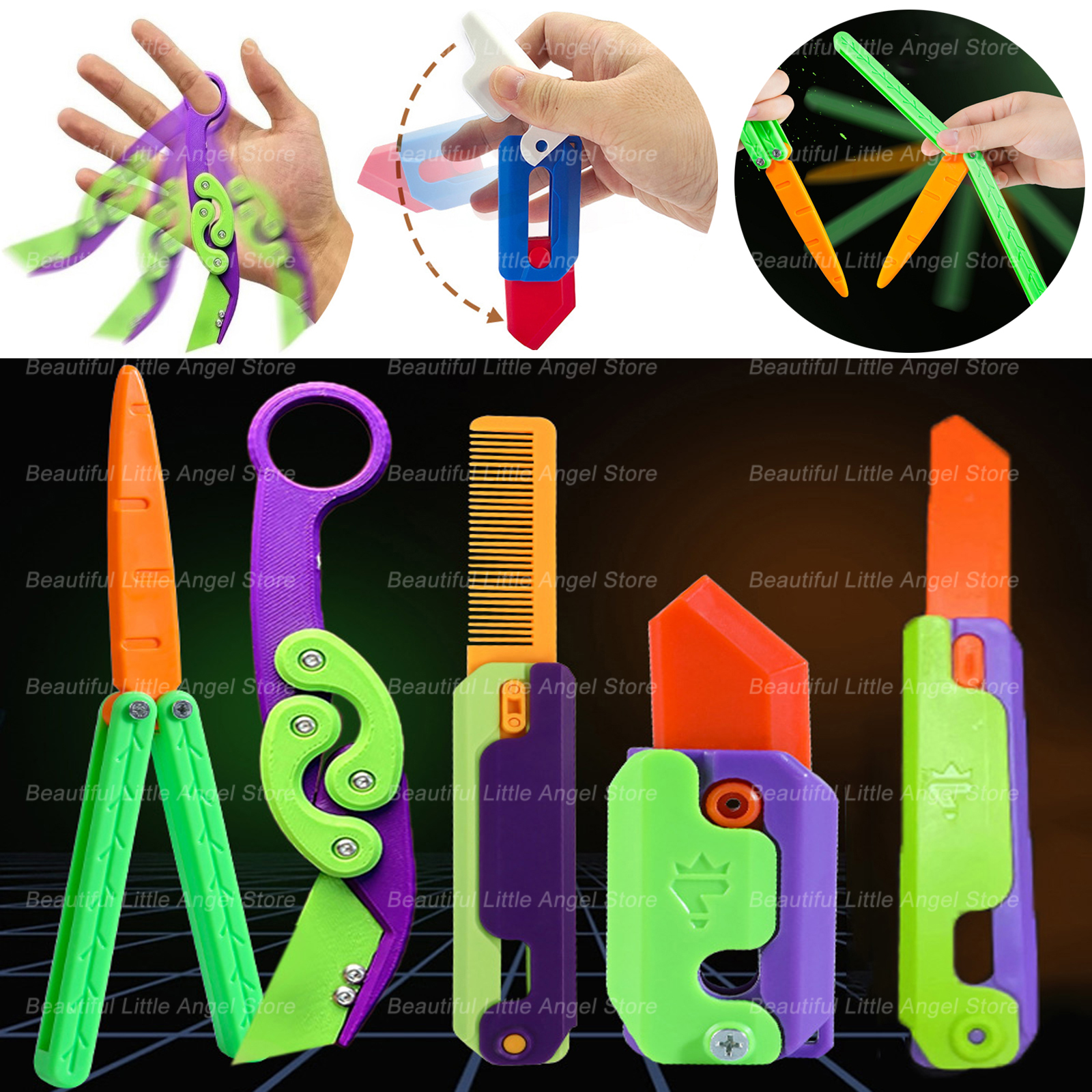 3D Printing Technology - New Knife Fidget Toy 3D Printing