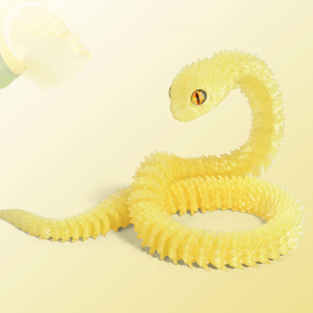 3D Printing Pla - Realistic 3D Printed Snake 30/45/60cm Multicolor