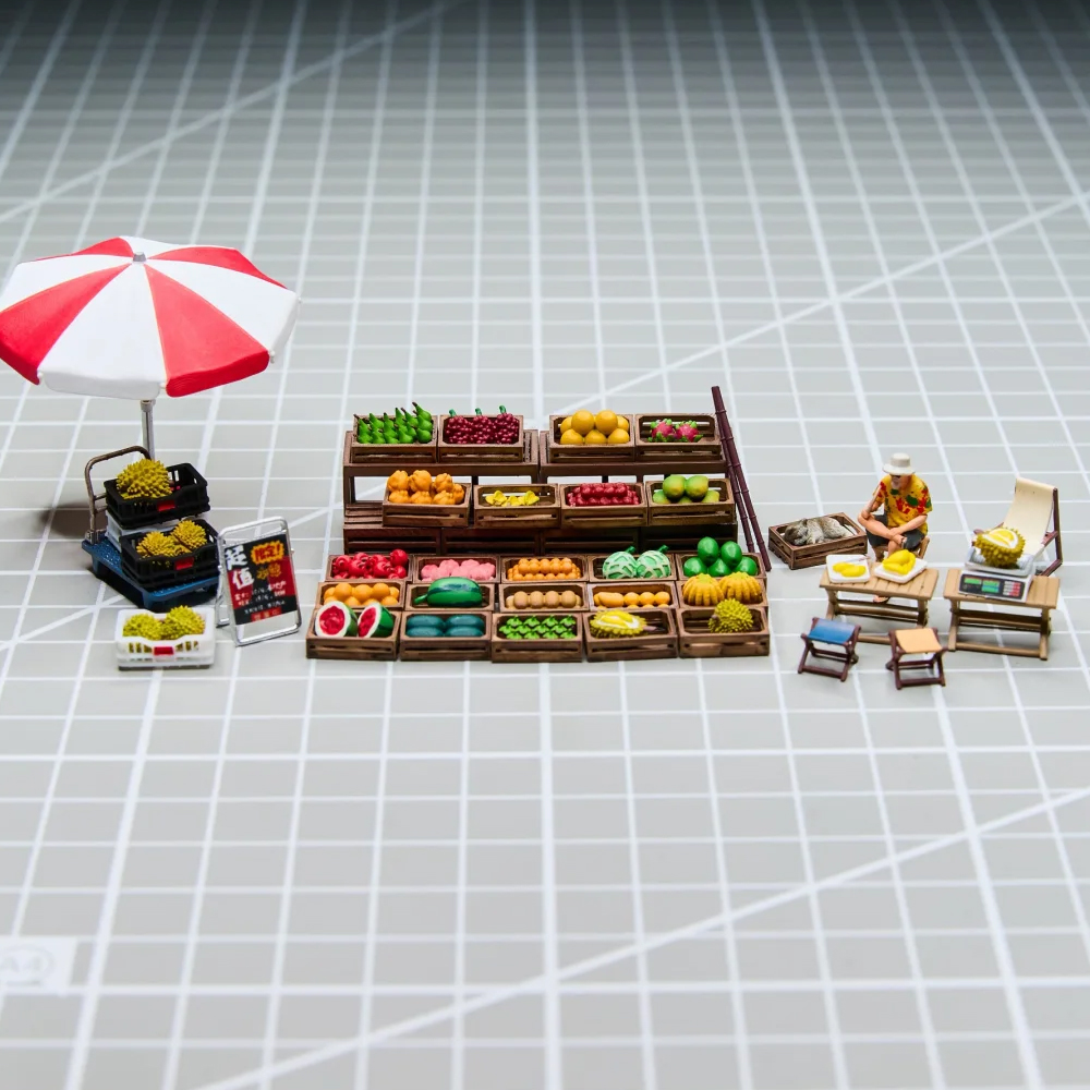 Kicarmod 1/64 Fruit Stand Mode - 3D Printing Model Free avaliação e preço