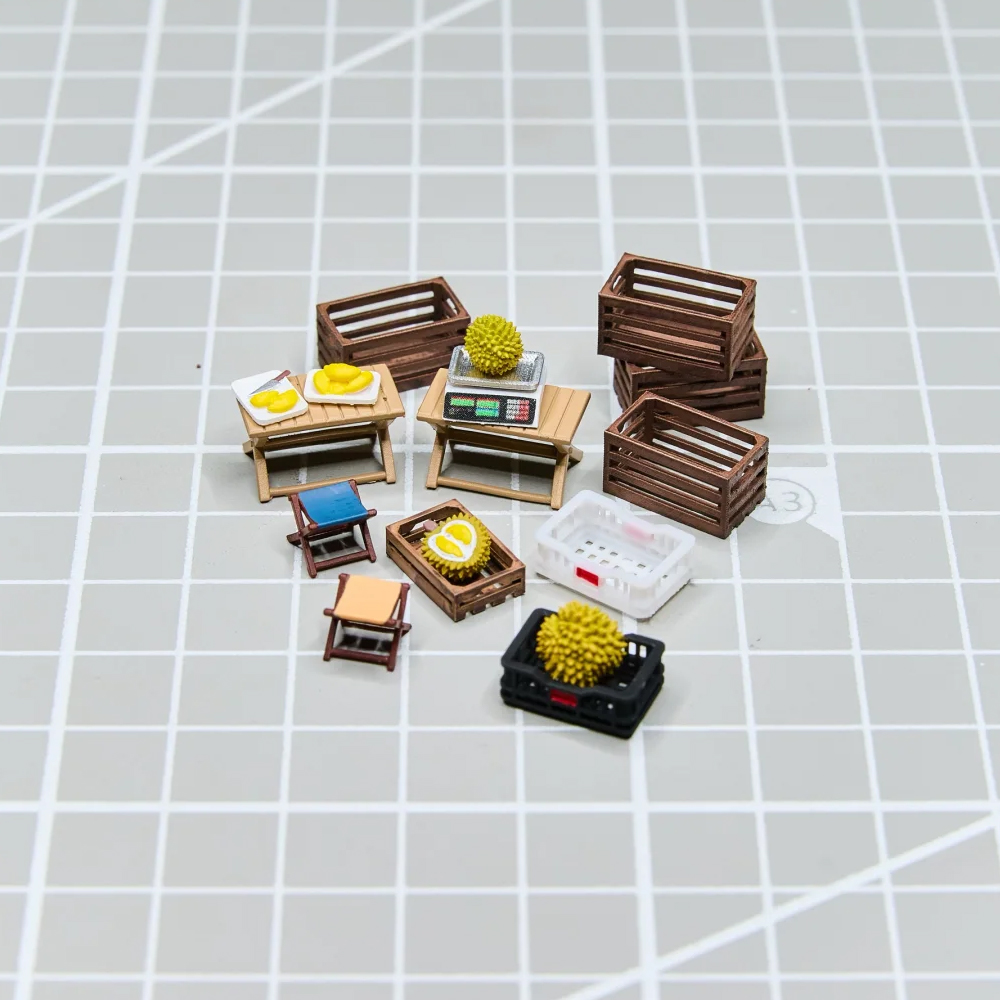 Kicarmod 1/64 Fruit Stand Mode - 3D Printing Model Free avaliação e preço