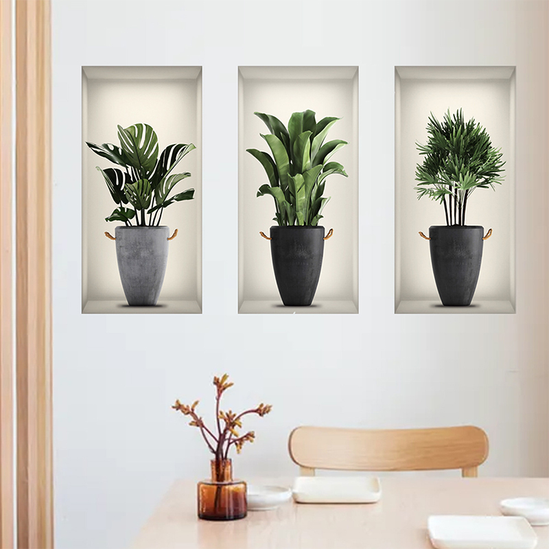 3 Sheets Green Plant Potted Pl - 3D Printing Pot avaliação e preço