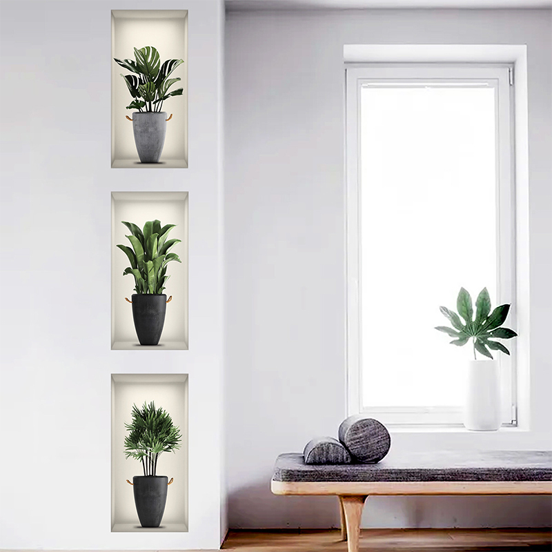 3 Sheets Green Plant Potted Pl - 3D Printing Pot avaliação e preço