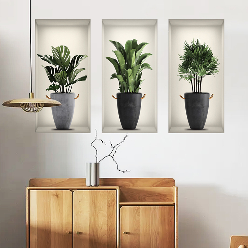 3 Sheets Green Plant Potted Pl - 3D Printing Pot avaliação e preço