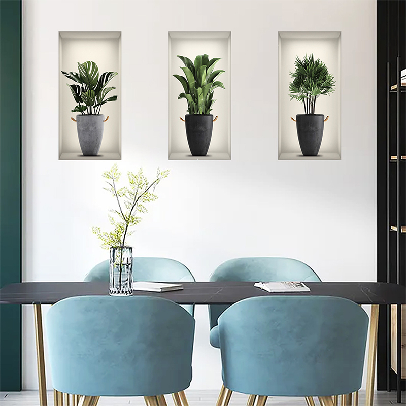 3 Sheets Green Plant Potted Pl - 3D Printing Pot avaliação e preço