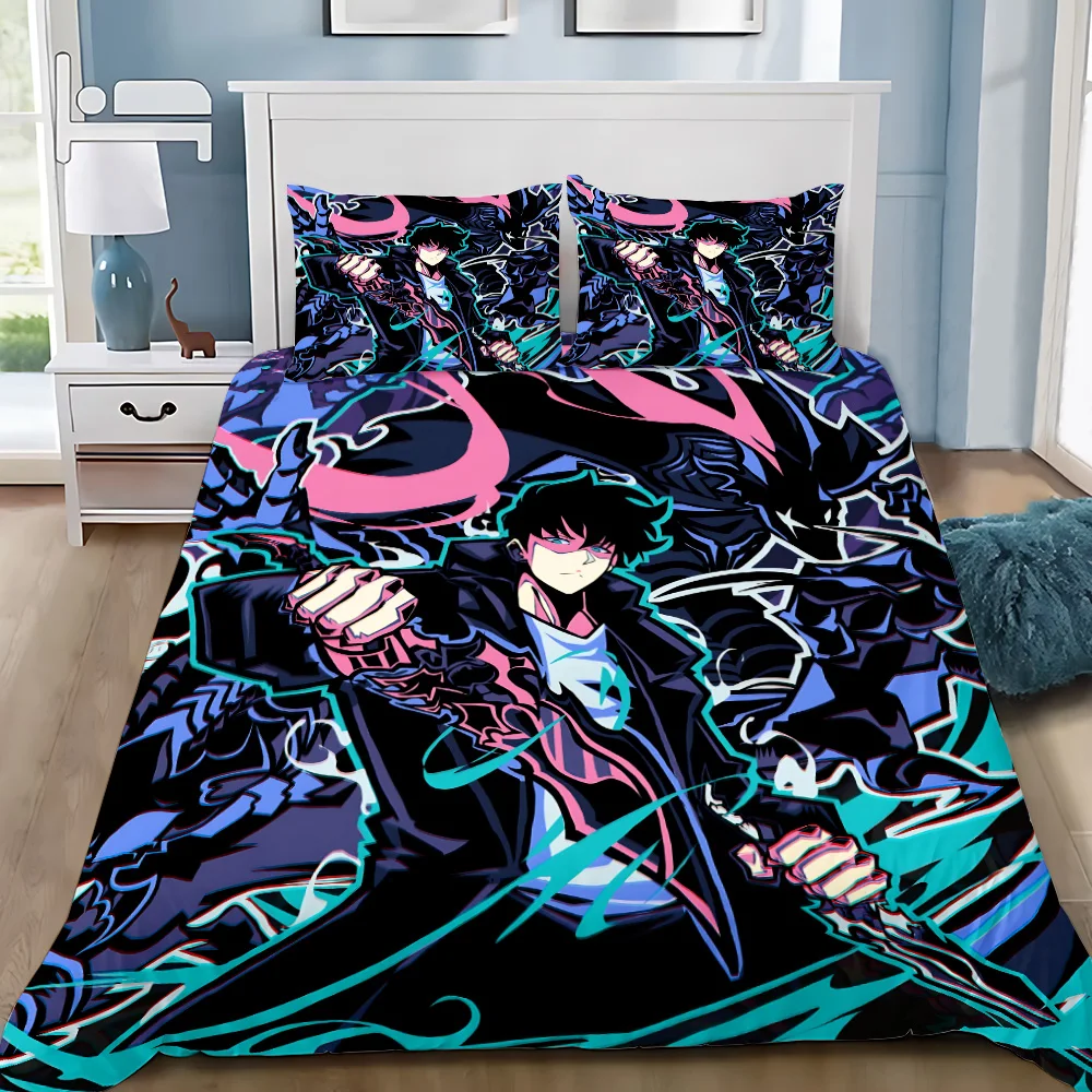 Anime Solo Leveling Bedding Se - 3D Printing Solo avaliação e preço