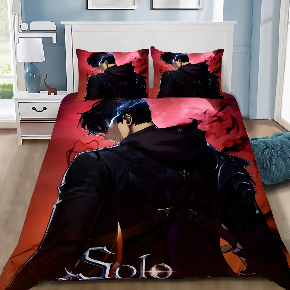 Anime Solo Leveling Bedding Se - 3D Printing Solo avaliação e preço
