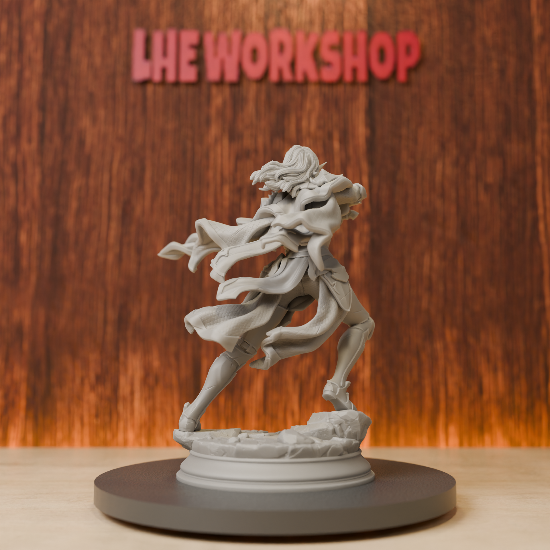Female Elf Eldritch Knight Min - 3D Printing And Additive Manufacturing avaliação e preço