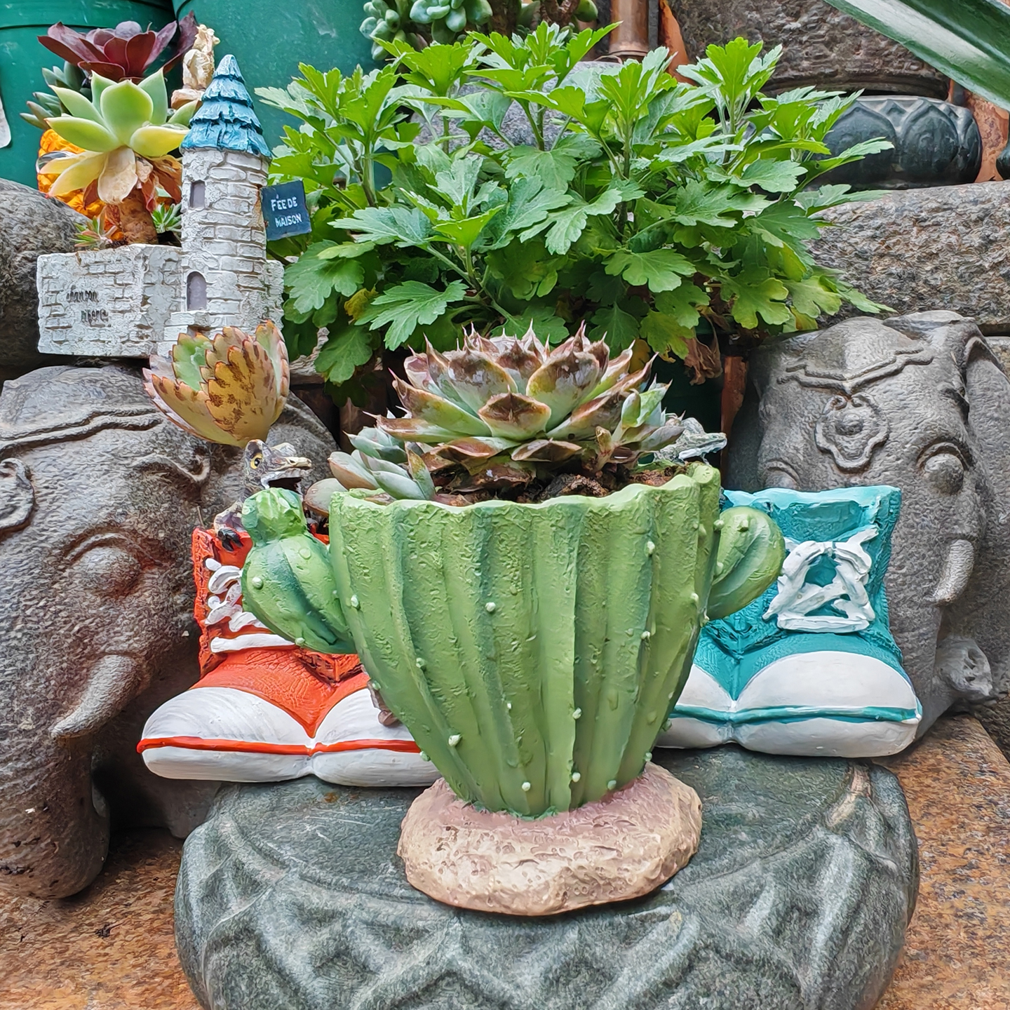 Cactus Flower Planter Pot Cute - 3D Printing Pot avaliação e preço
