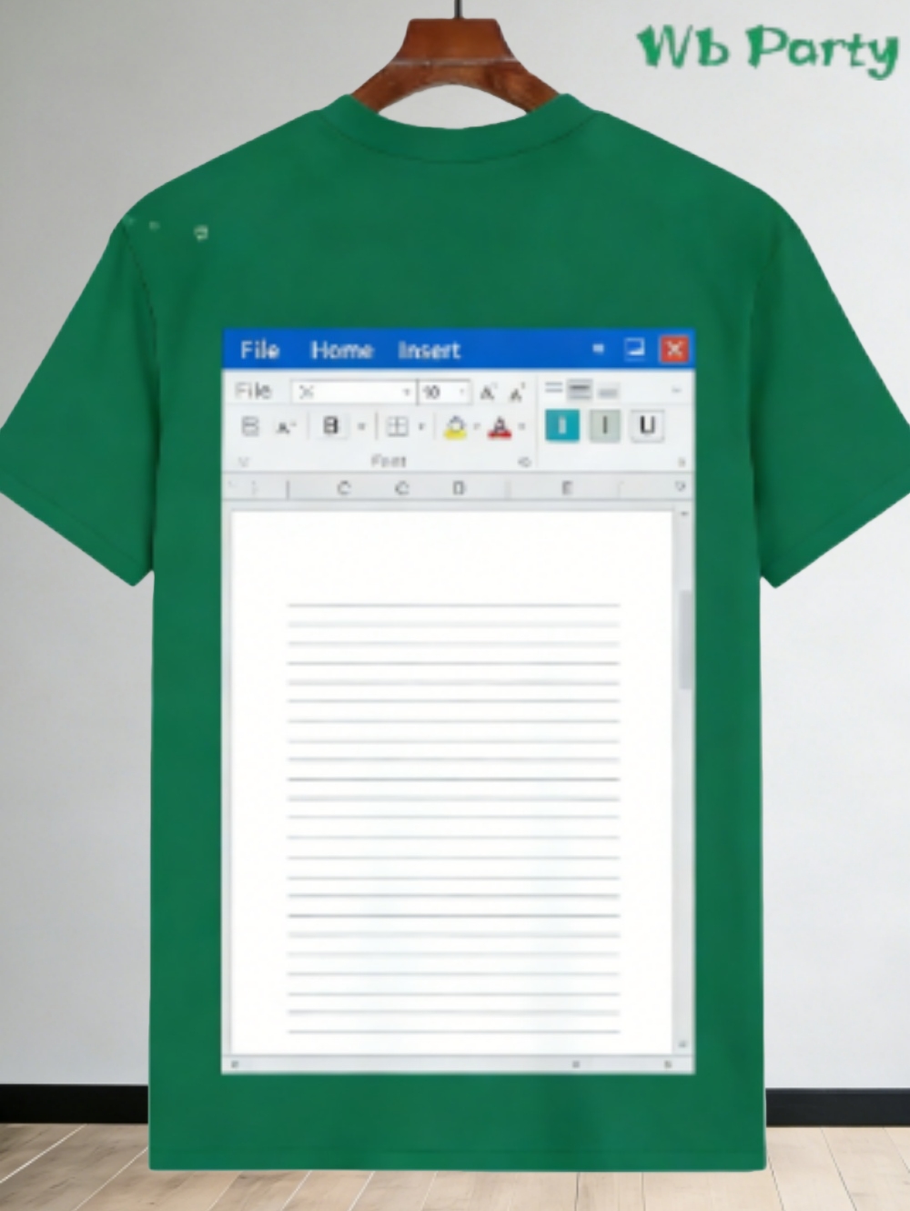 Casual Excel Tshirt for Men 3D - 3D Printing Design Software avaliação e preço