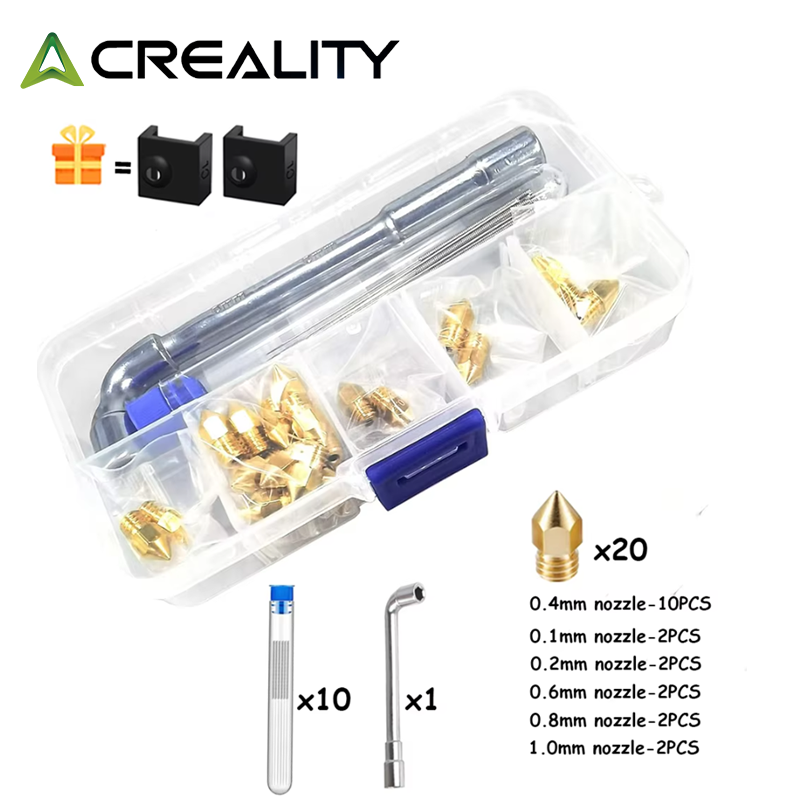 CREALITY 20 Pcs MK8 Brass Nozz - 3D Printing Creality avaliação e preço
