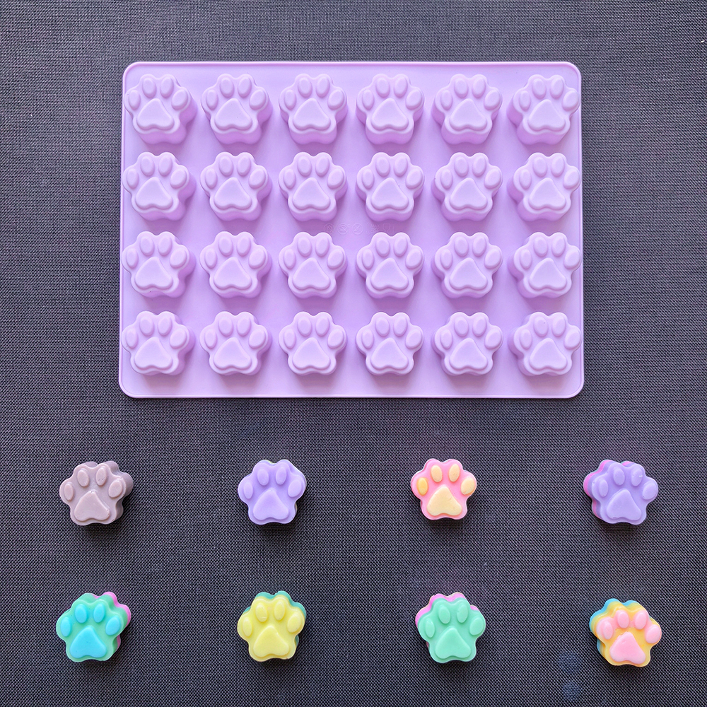 1pc 24 hole cat paw shaped cho - 3D Printing Model Free avaliação e preço