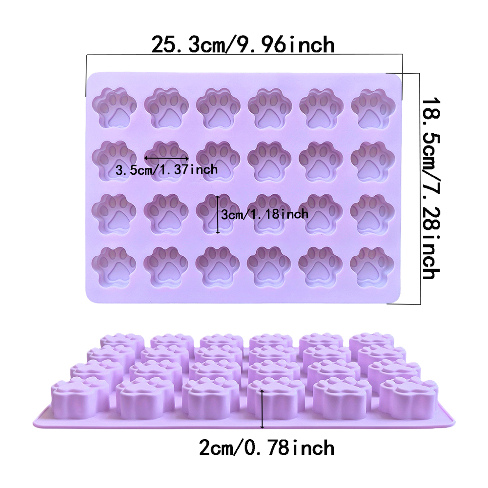 1pc 24 hole cat paw shaped cho - 3D Printing Model Free avaliação e preço