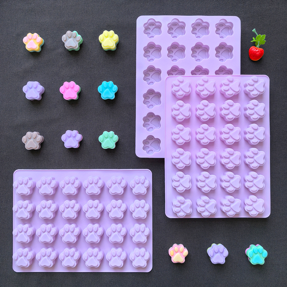 1pc 24 hole cat paw shaped cho - 3D Printing Model Free avaliação e preço