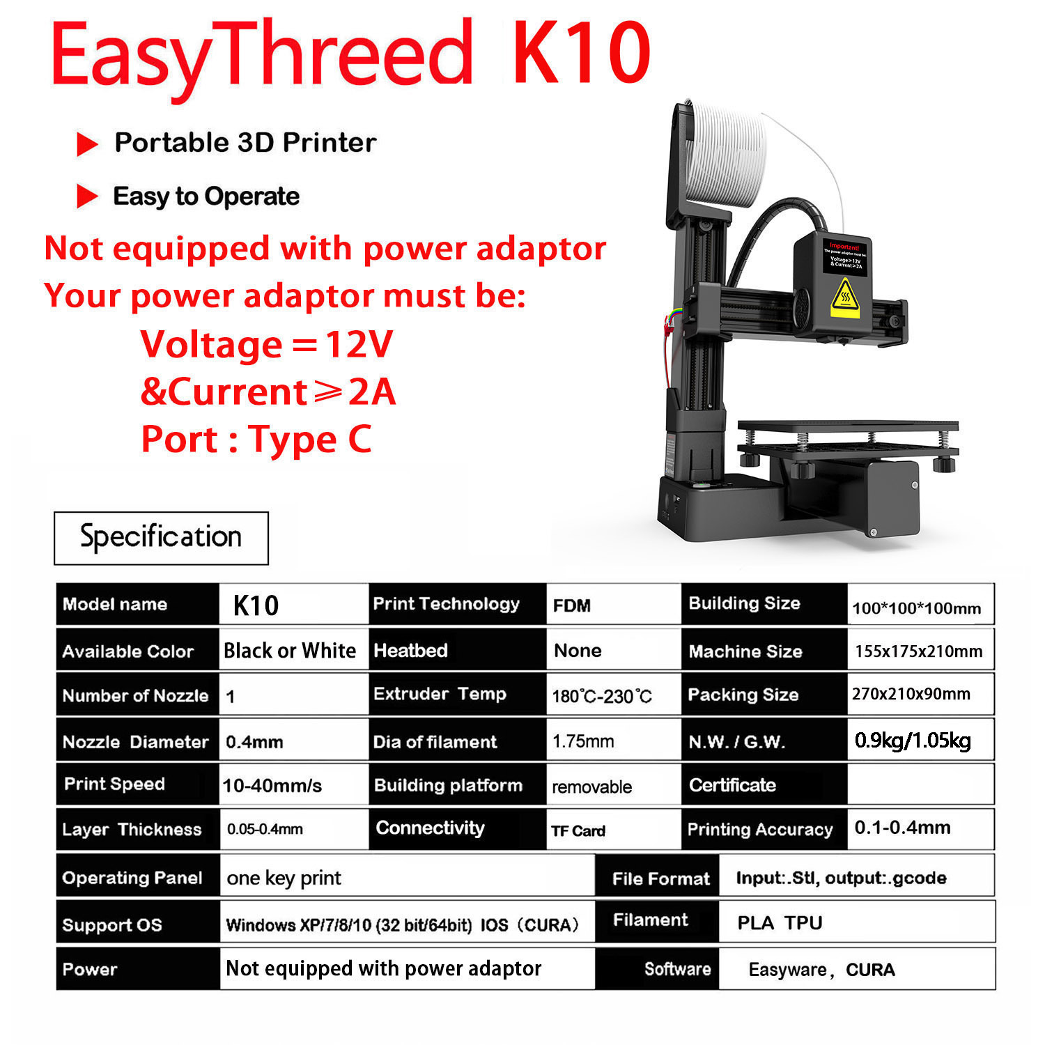 K10 Entry Level 3D Printer Min - 3D Printing Design Software avaliação e preço