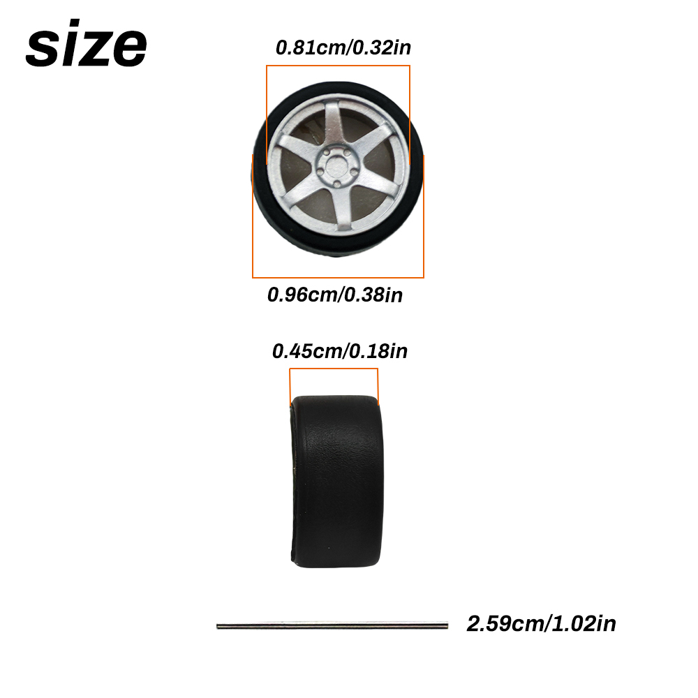 1:64 Scale Model Car Wheels Ri - 3D Printing Diecast Cars avaliação e preço