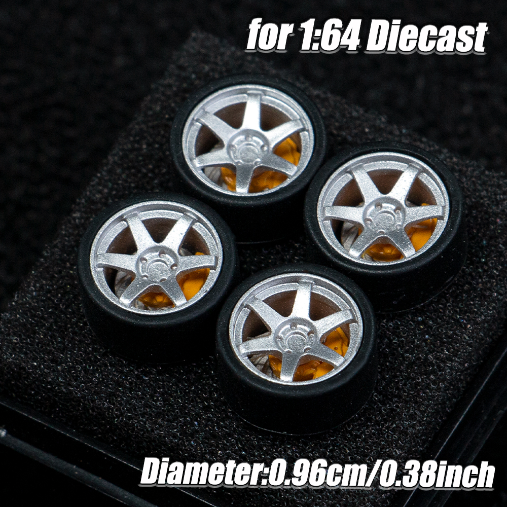 1:64 Scale Model Car Wheels Ri - 3D Printing Diecast Cars avaliação e preço