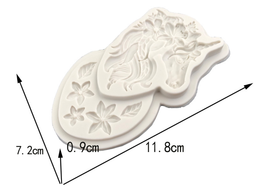 3D Unicorn Silicone Mold Cupca - 3D Printing Model Free avaliação e preço