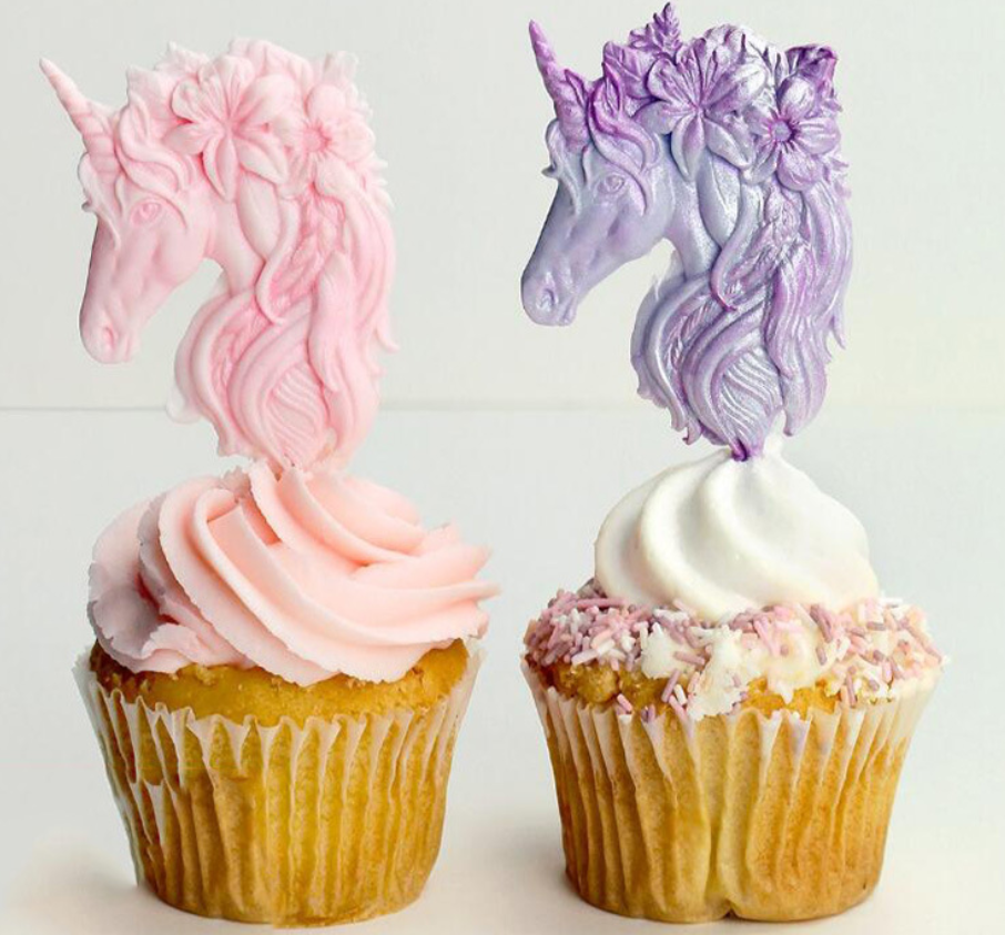 3D Unicorn Silicone Mold Cupca - 3D Printing Model Free avaliação e preço