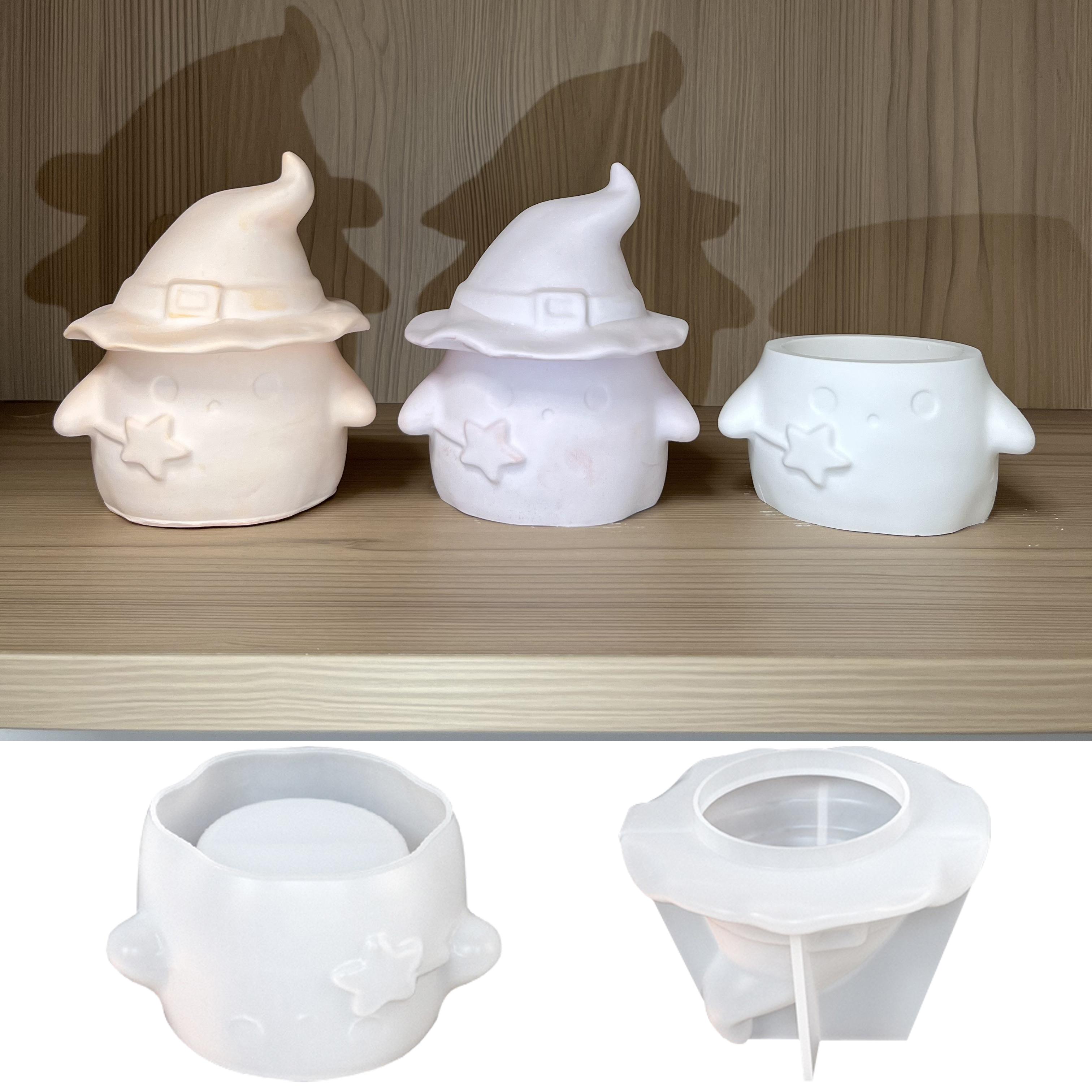 1PC Ghost Silicone Resin Mold, - 3D Printing Model Free avaliação e preço