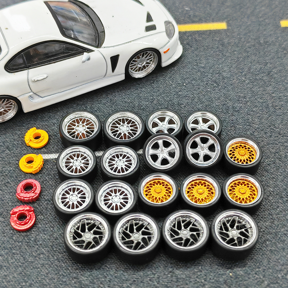 1:64 Scale Model Car Wheels Ri - 3D Printing Diecast Cars avaliação e preço