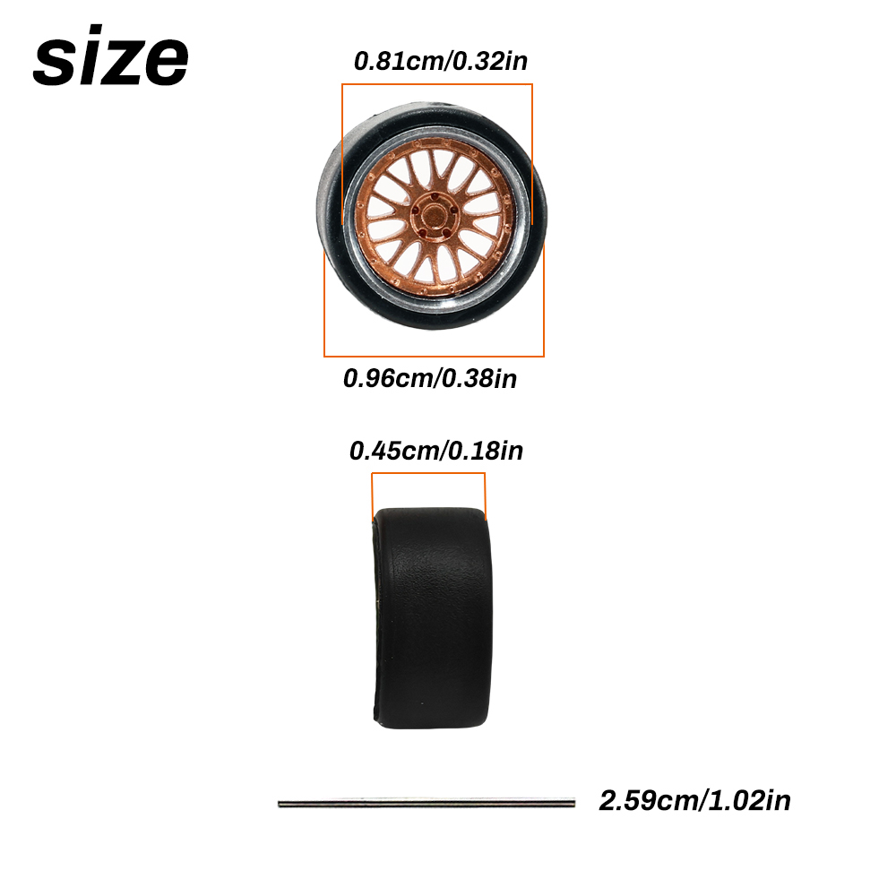 1:64 Scale Model Car Wheels Ri - 3D Printing Diecast Cars avaliação e preço