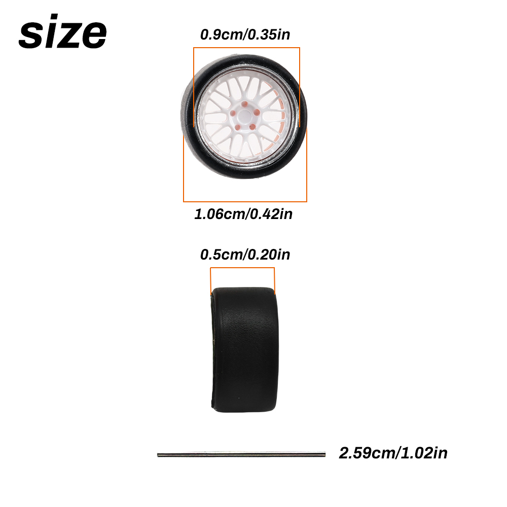 1:64 Scale Model Car Wheels Ri - 3D Printing Diecast Cars avaliação e preço