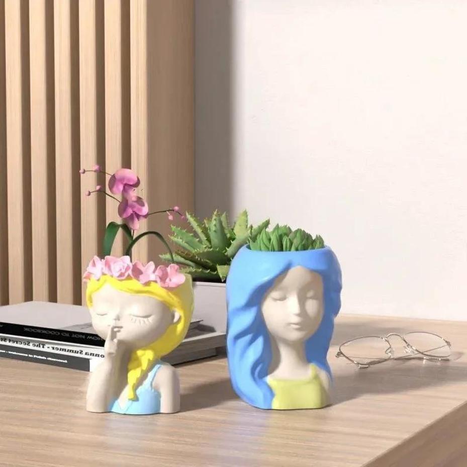 1 Pcs Silicone Mold 3D Cute Gi - 3D Printing Pot avaliação e preço