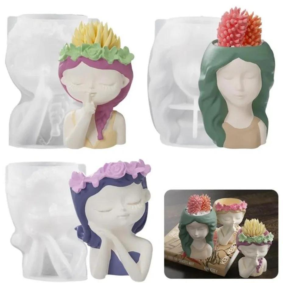 1 Pcs Silicone Mold 3D Cute Gi - 3D Printing Pot avaliação e preço