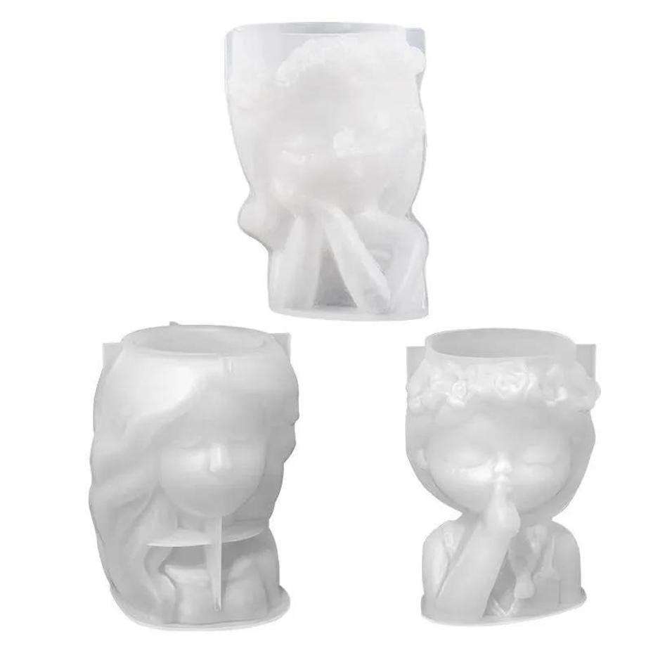 1 Pcs Silicone Mold 3D Cute Gi - 3D Printing Pot avaliação e preço