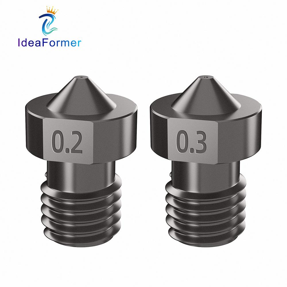 V6 Nozzle Hardened Steel 0.2/0 - 3D Printing Titanium avaliação e preço