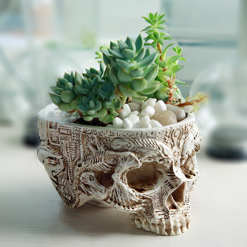 Halloween Skull Flower Pot Got - 3D Printing Pot avaliação e preço