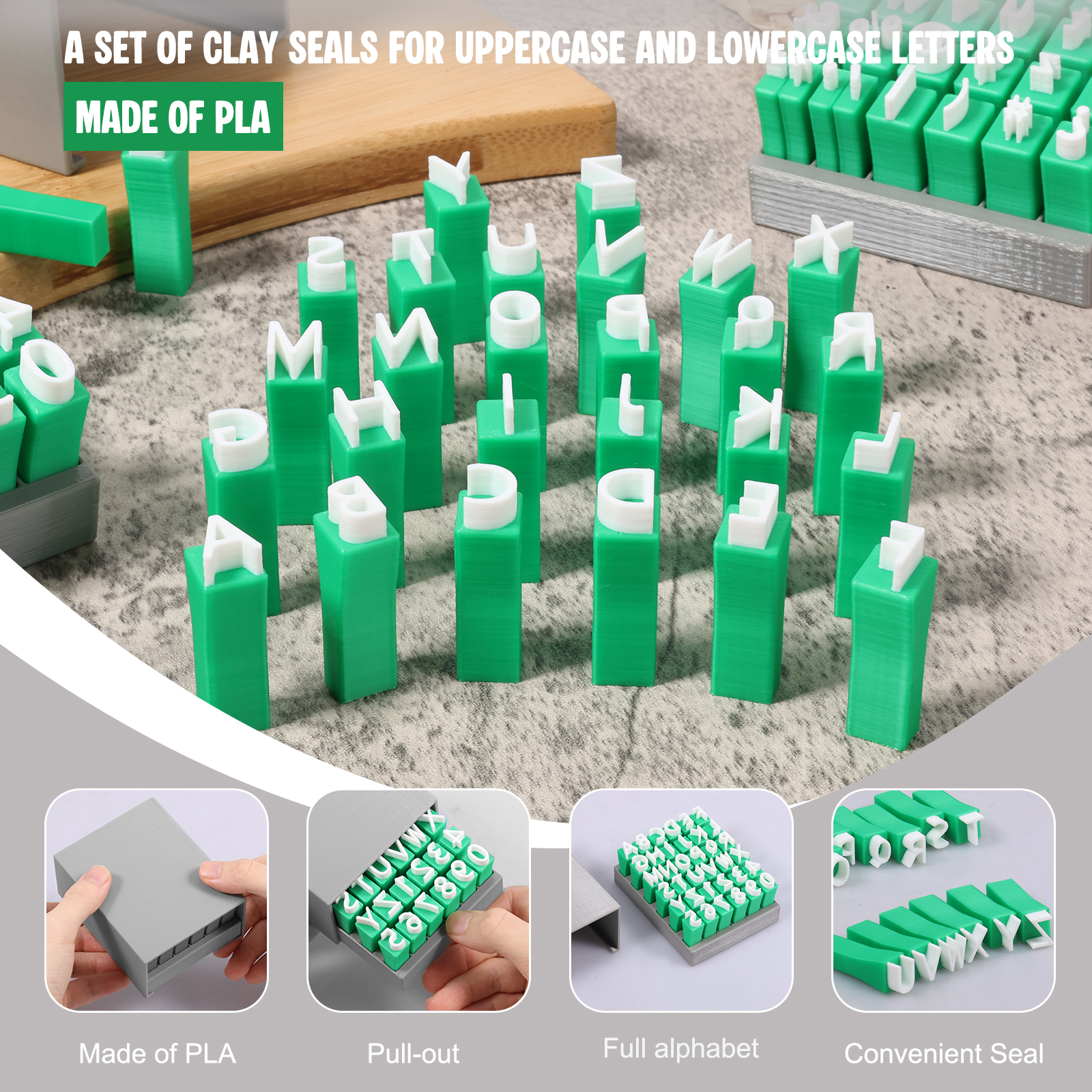 2Pcs PLA Plastic Uppercase Low - 3D Printing Pla avaliação e preço