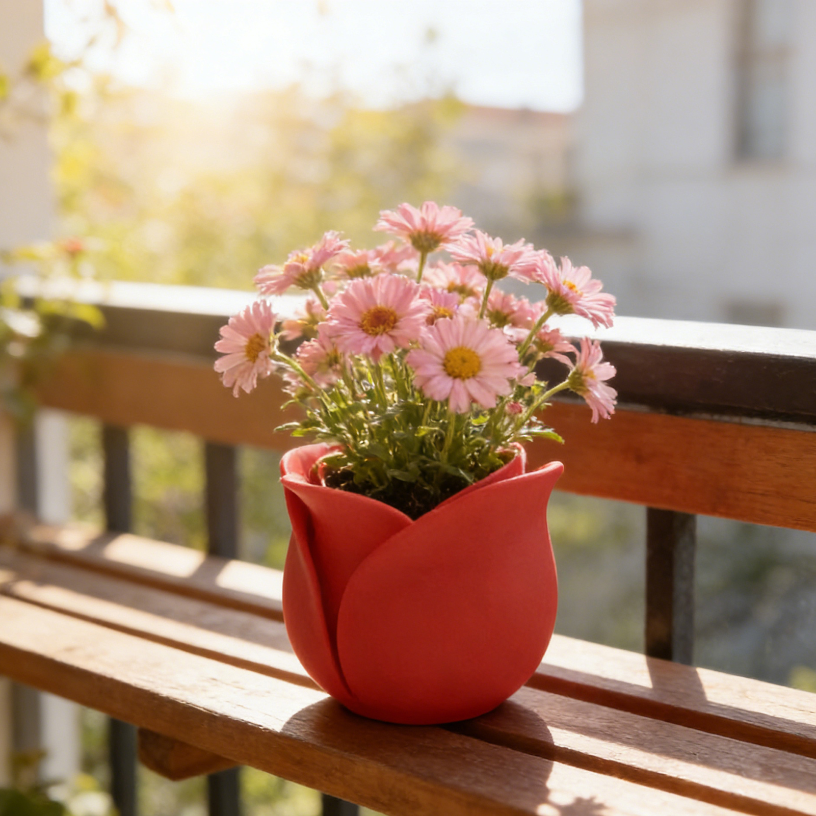 3D Printed Plastic-Rose Plante - 3D Printing Pot avaliação e preço