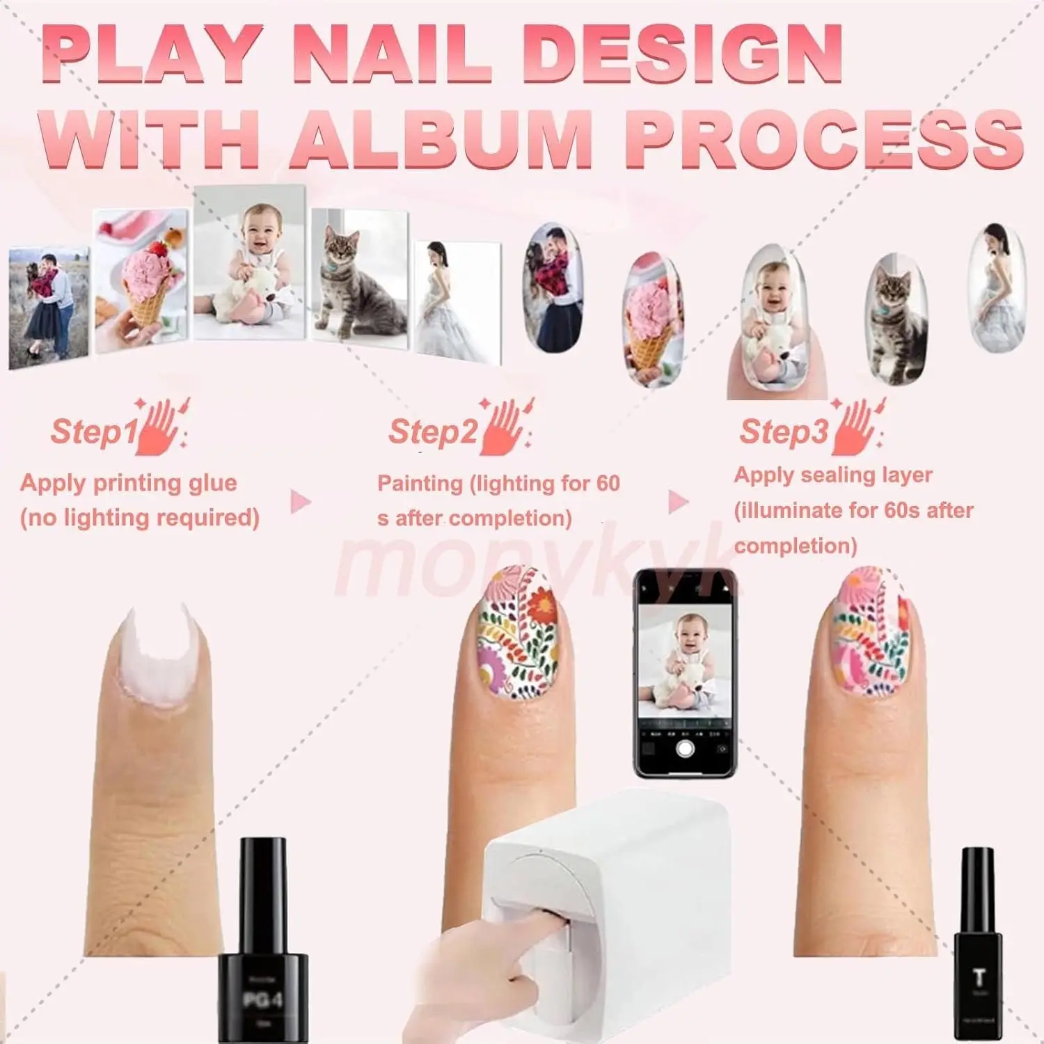 O2nails Nail Printer Machine K - 3D Printing Design Software avaliação e preço