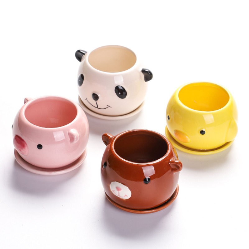 Succulent Cartoon Flowerpot Ce - 3D Printing Pot avaliação e preço