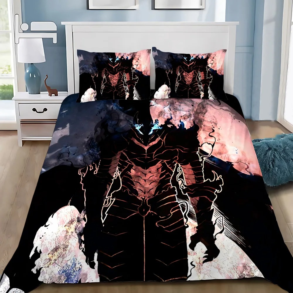 Anime Solo Leveling Bedding Se - 3D Printing Solo avaliação e preço
