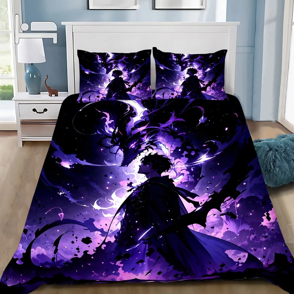Anime Solo Leveling Bedding Se - 3D Printing Solo avaliação e preço