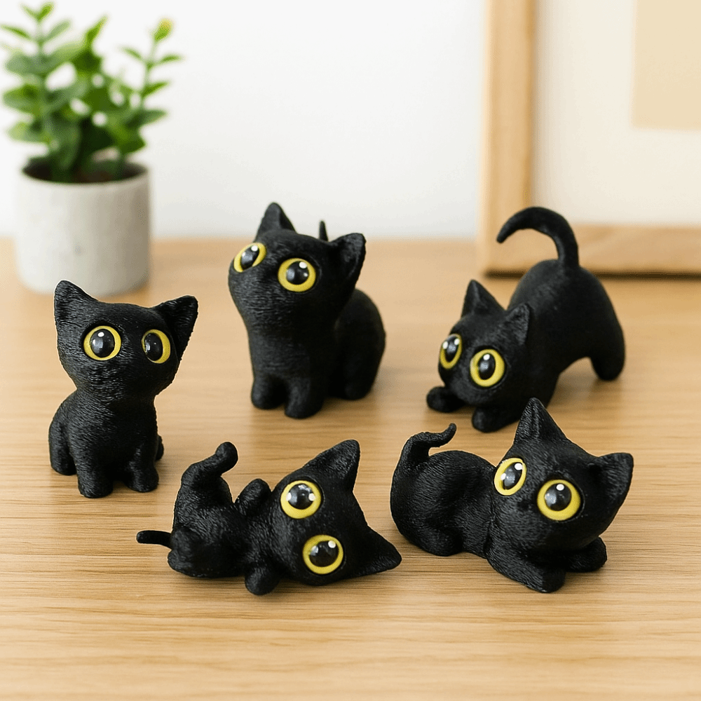 PLA Halloween Cat Anime Figure - 3D Printing And Additive Manufacturing avaliação e preço