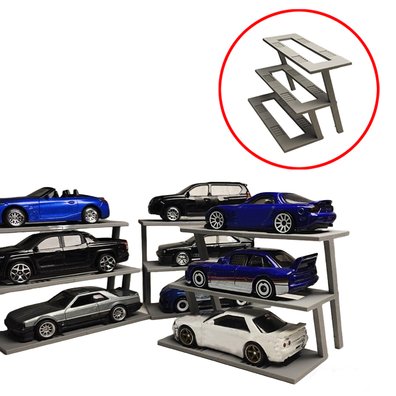 2PCS 3D Printed Tiered Display - 3D Printing Diecast Cars avaliação e preço