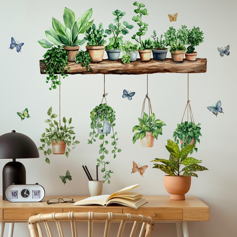 3D Potted Green Plant Shelf Wa - 3D Printing Pot avaliação e preço