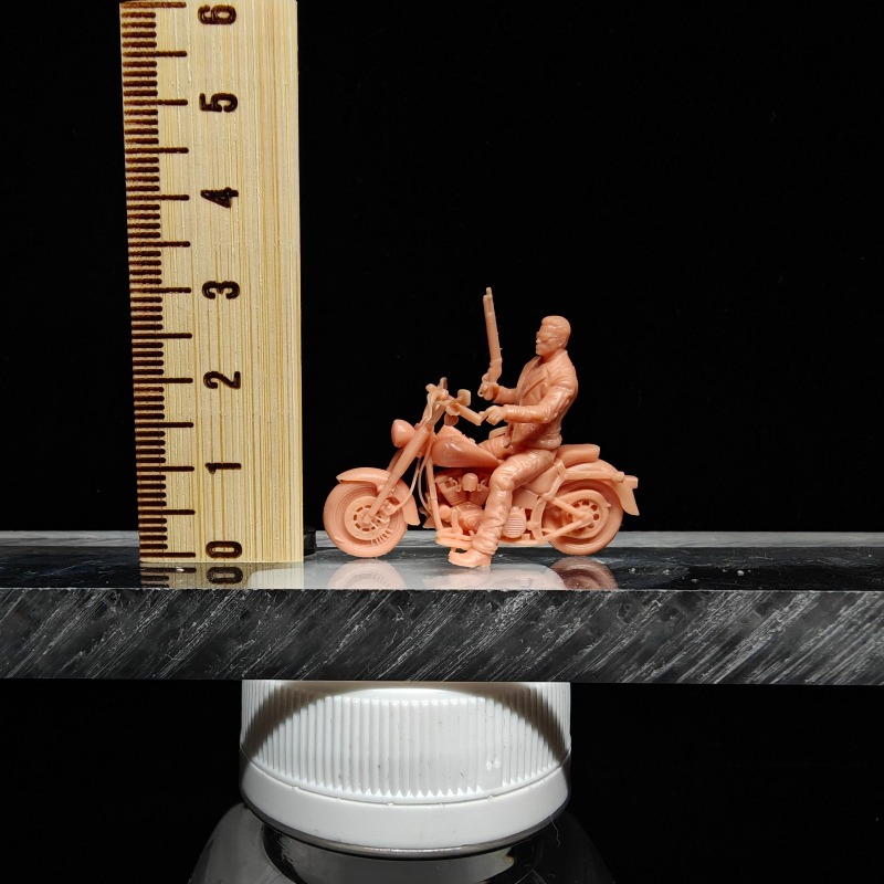 1/64 Scale Miniature Biker Man - 3D Printing Diecast Cars avaliação e preço