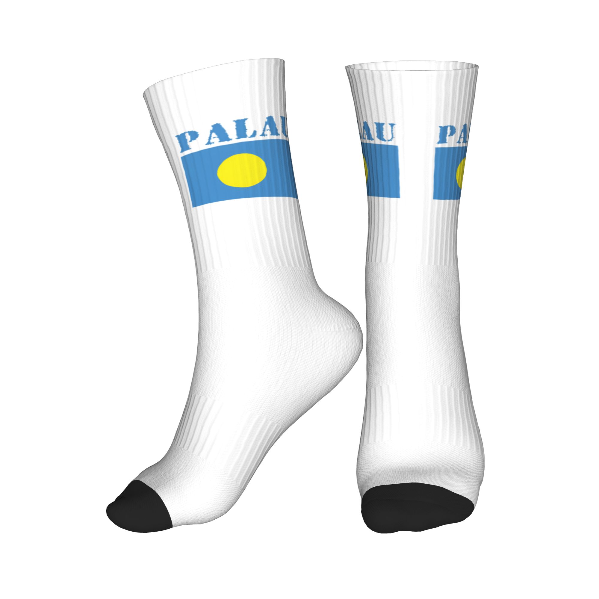 Cool Palau Flag Socks Men Wome - 3D Printing Youtube avaliação e preço