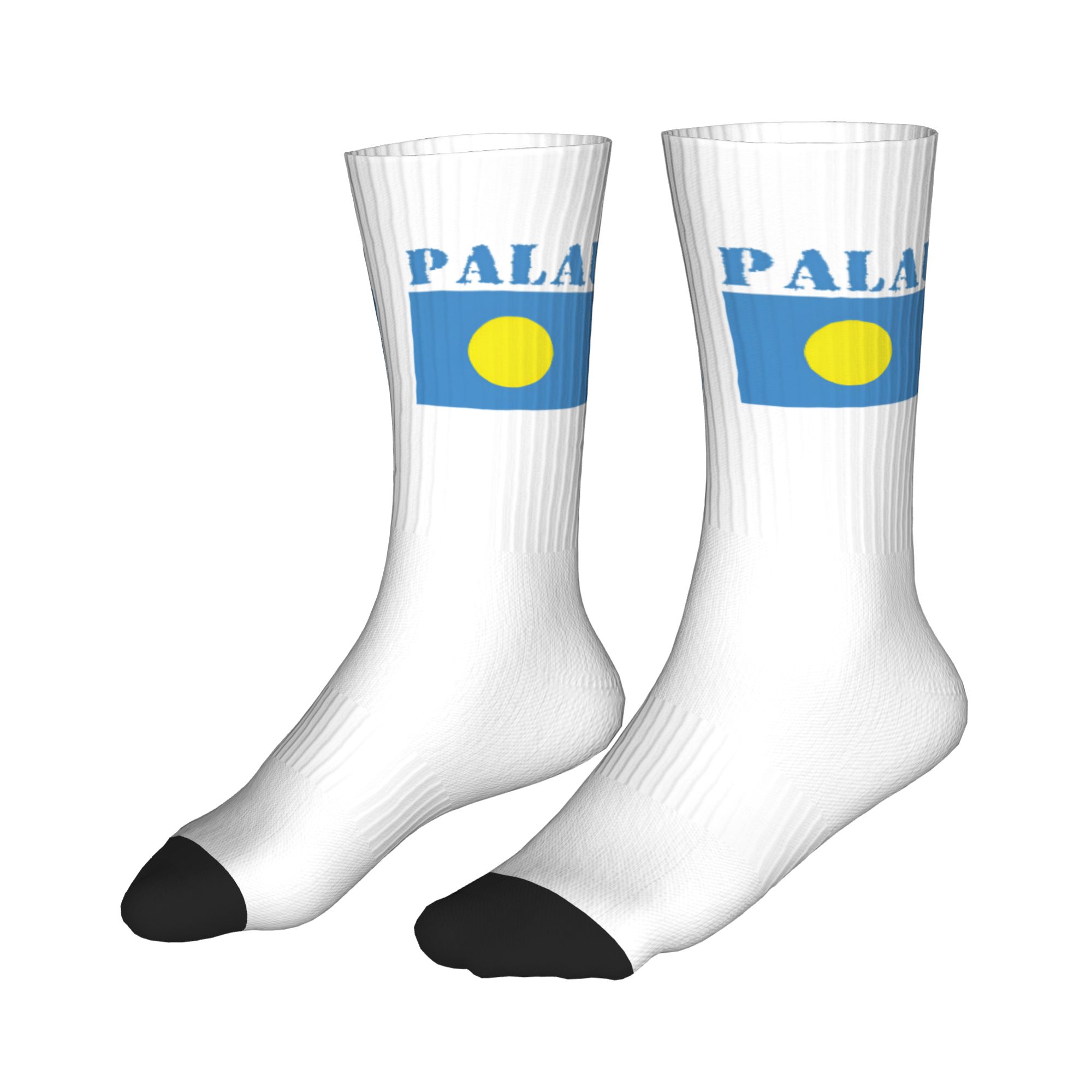 Cool Palau Flag Socks Men Wome - 3D Printing Youtube avaliação e preço