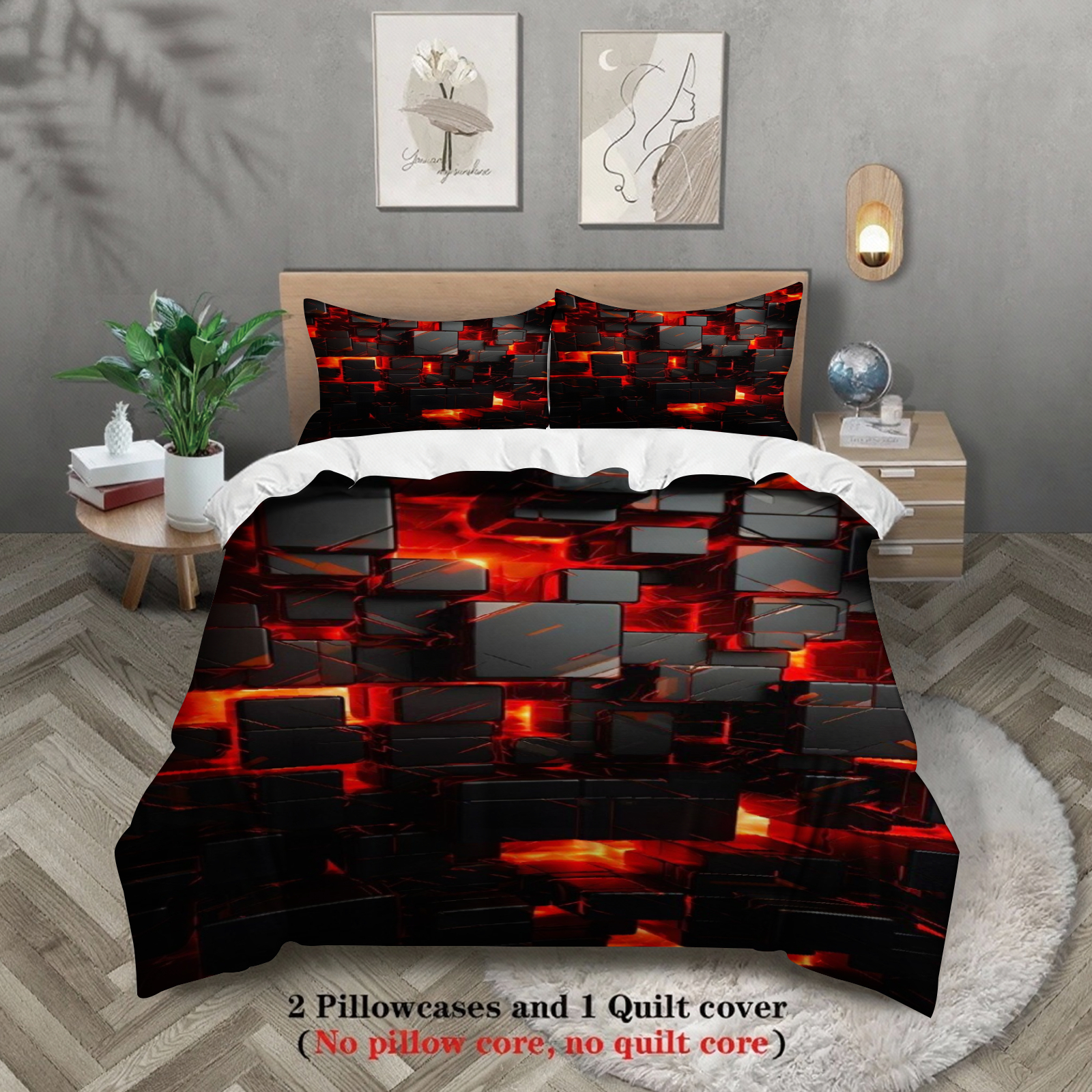 Cyberpunk Bedding Set Technolo - 3D Printing Technology avaliação e preço